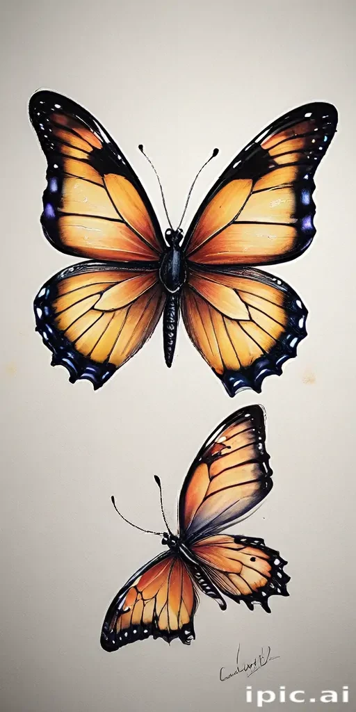 buterfly drawings