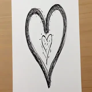 hand drawn heart