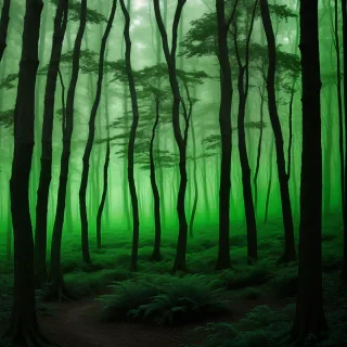green forest aesthetic