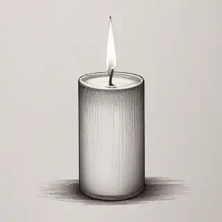 candle drawing