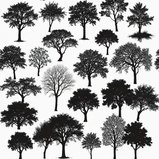 trees silhouette png