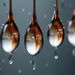 water droplets transparent