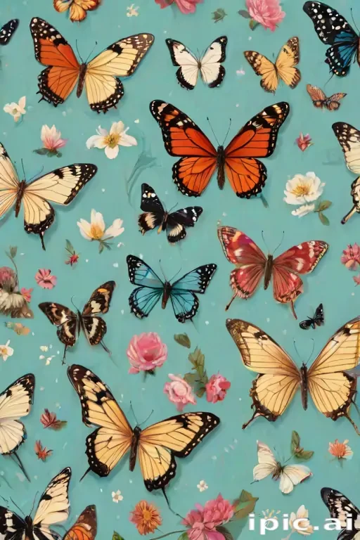 butterfly wall paper
