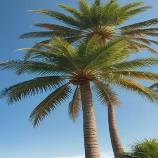 palm trees transparent