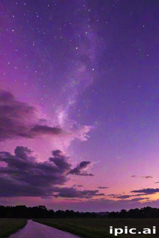 purple sky wallpaper