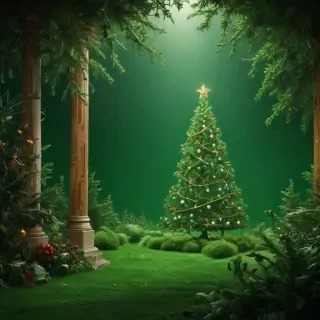 christmas background green