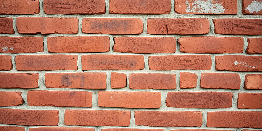 High-resolution texture of a worn red brick wall, focus on details and variations in color, shot using a Canon EOS R5 with an 85mm f/1.2 lens, ISO 100, shutter speed 1/250s, natural light, shallow depth of field for enhanced texture clarity.