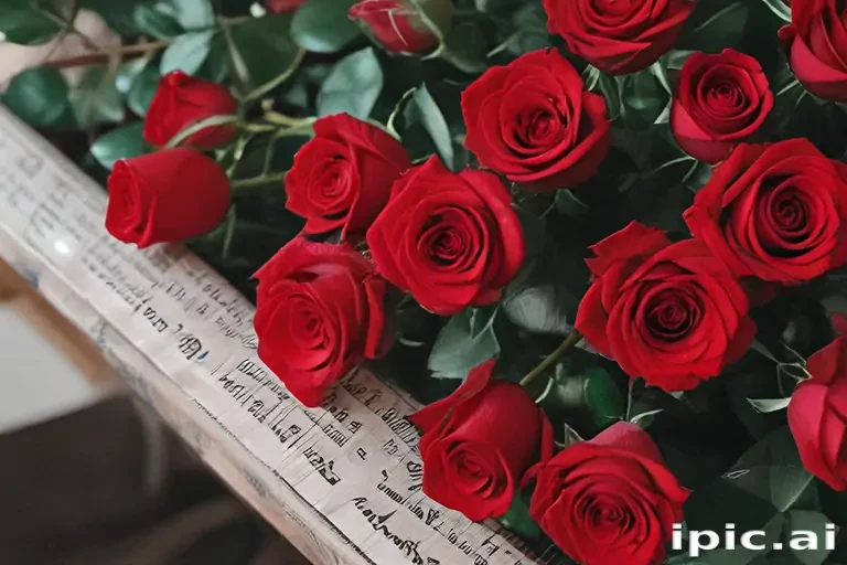 red roses aesthetic