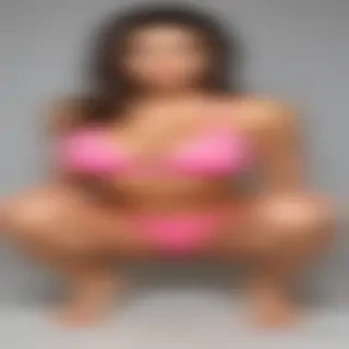 bikini squatting