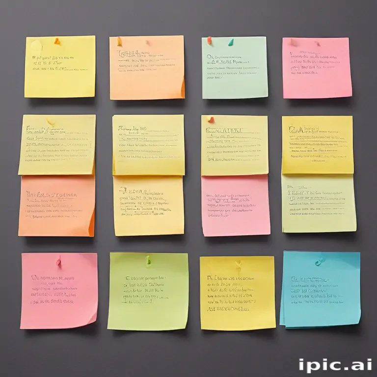 sticky notes png transparent