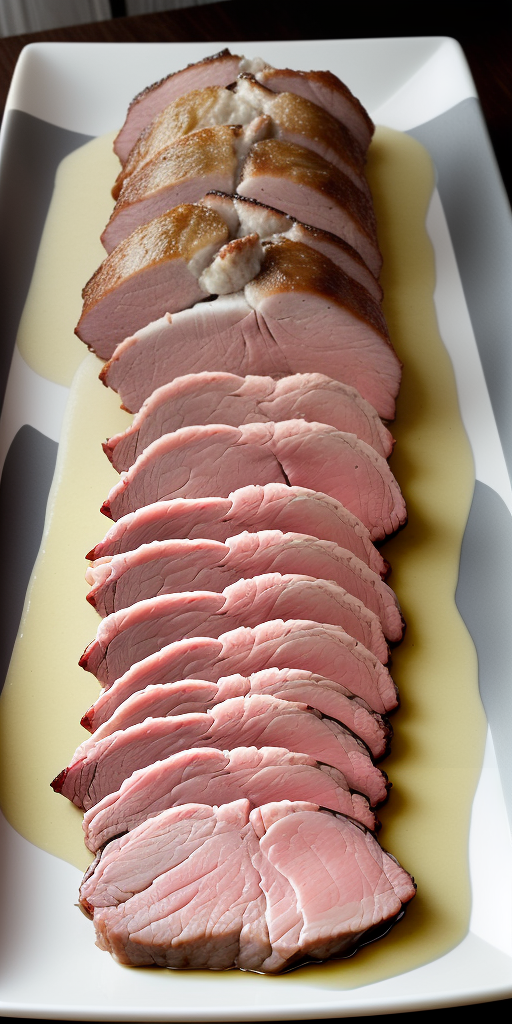 thick slice of pork or lamb