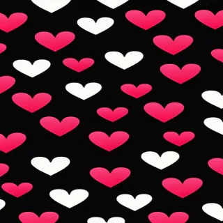 hearts background black