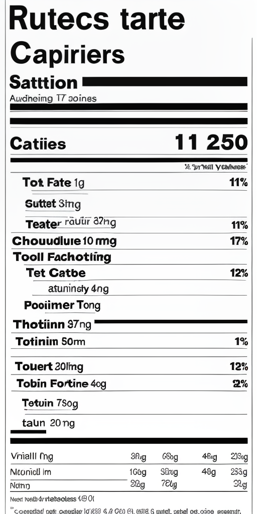 ore ida tater tots nutrition label