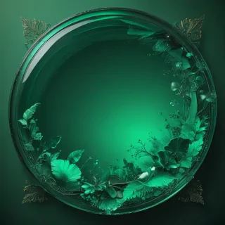 emerald green background