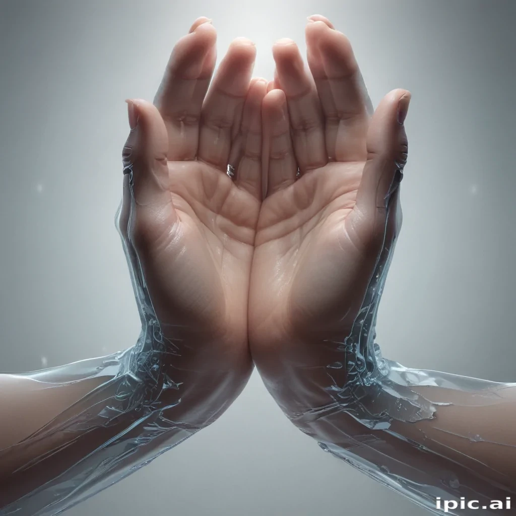 transparent prayer hands