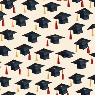 graduation cap background