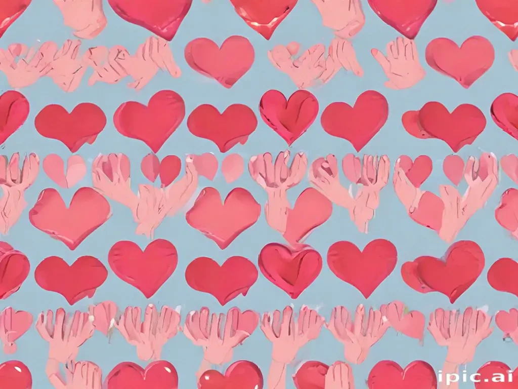 heart hands clipart