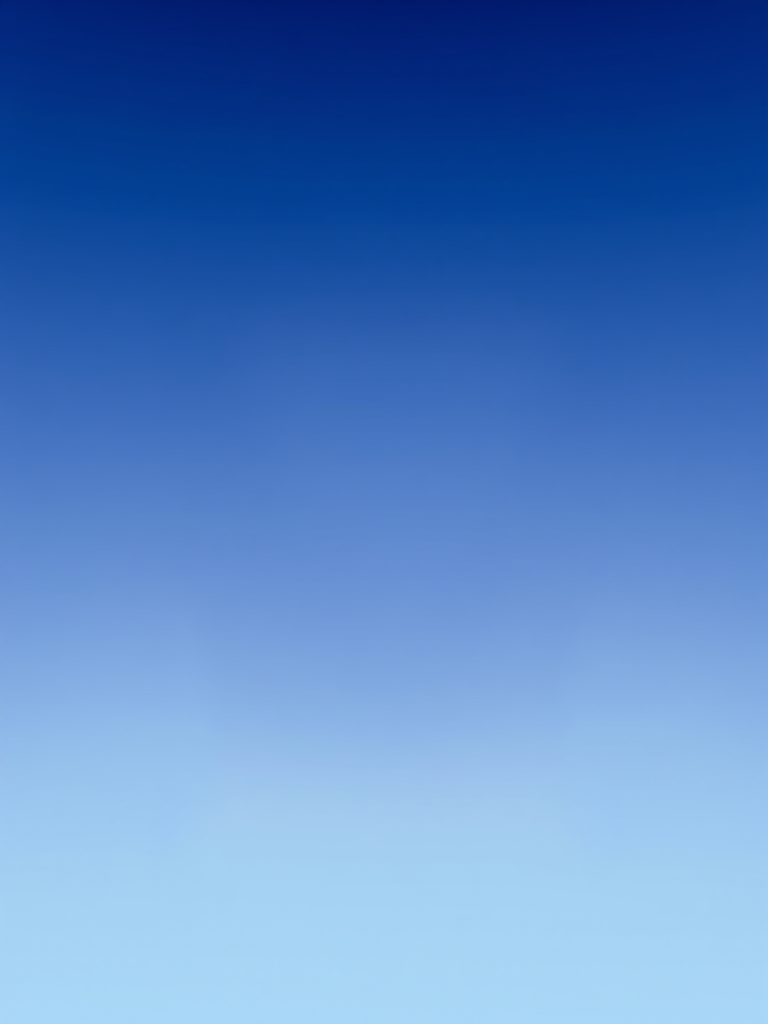 Create a smooth gradient background transitioning from dark blue at the top to light blue at the bottom, centered around a rounded square in the middle, using a DSLR camera with a 50mm lens, f/1.8 aperture, ISO 100, 1/100s shutter speed, in portrait orientation.