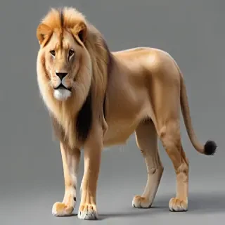 transparent lion