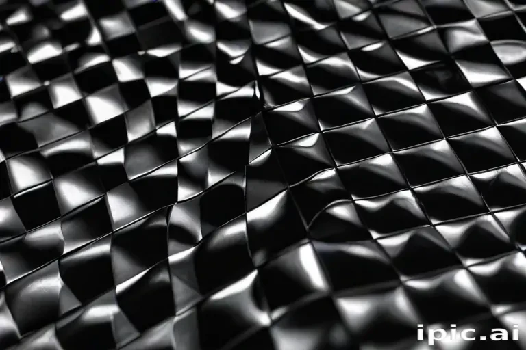 black checkered background