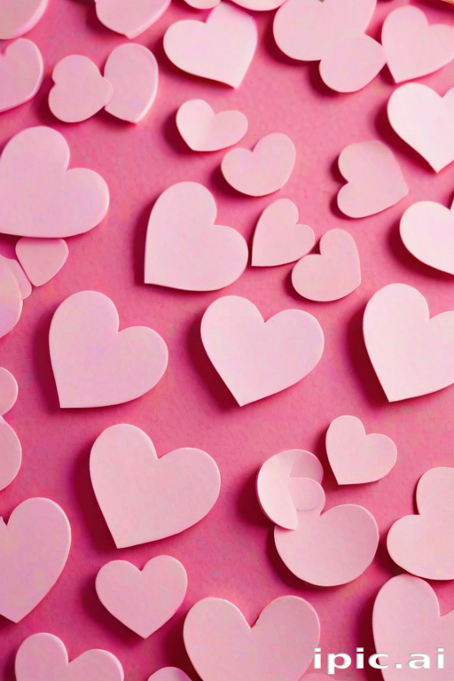 pink hearts background