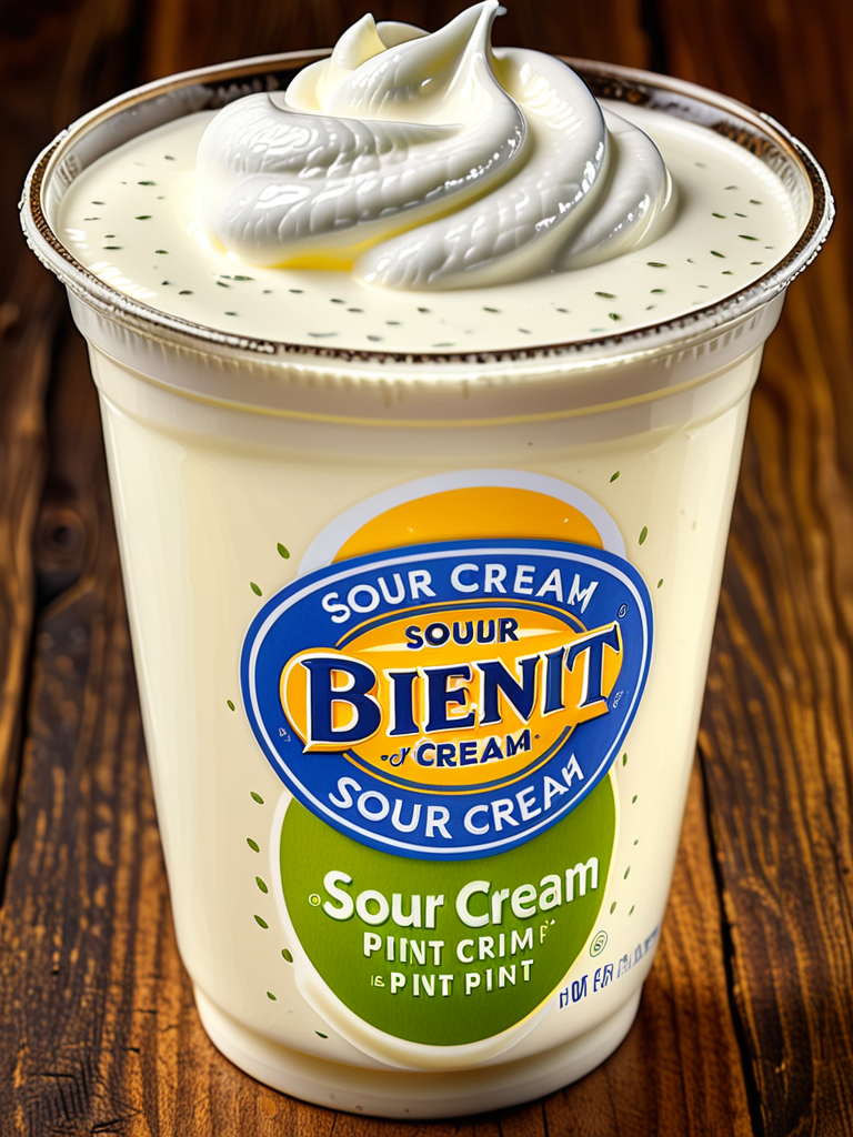 how many ounces of sour cream is a pint