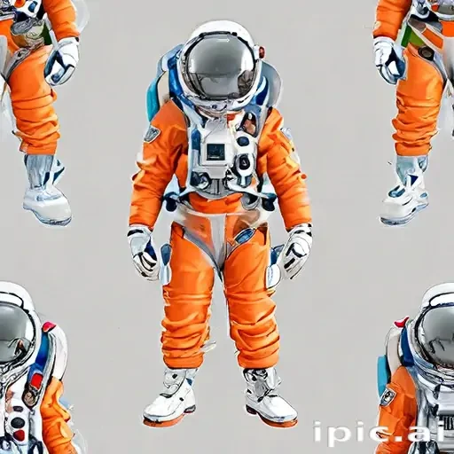 cartoon transparent astronaut suit