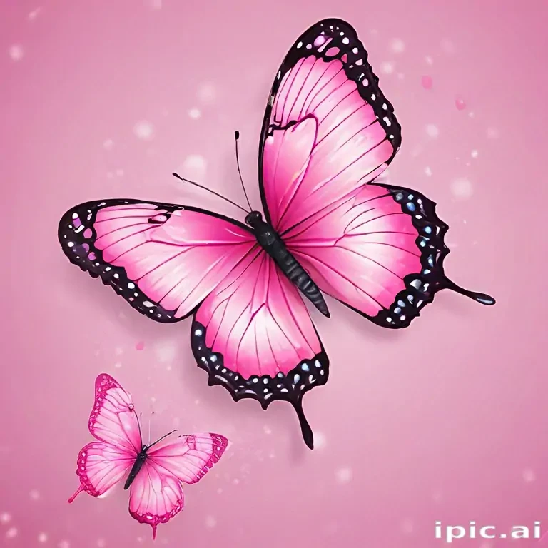 cute pink butterfly wallpaper