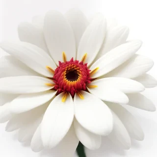 flower white background