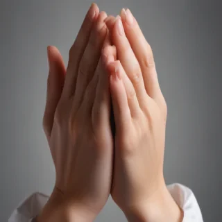 prayer hands transparent background