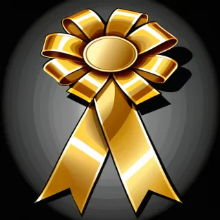 gold ribbon clipart