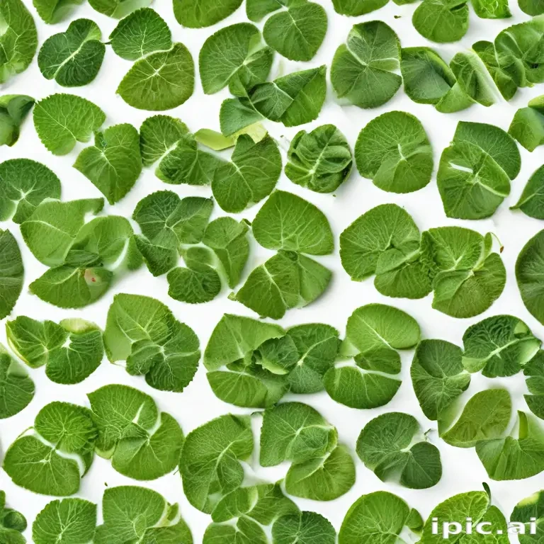 green on white background