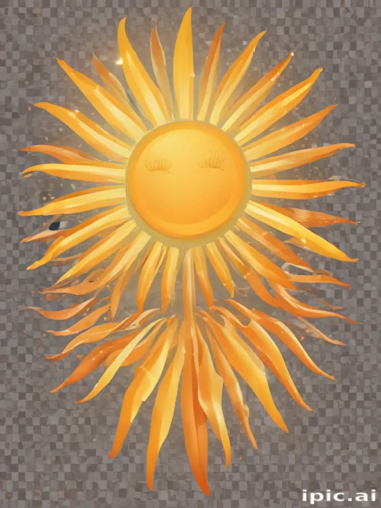 sun clipart transparent background