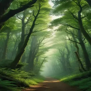 green forest aesthetic