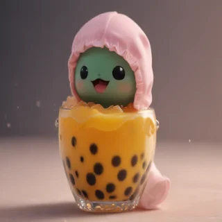 aesthetic cute boba wallpaper
