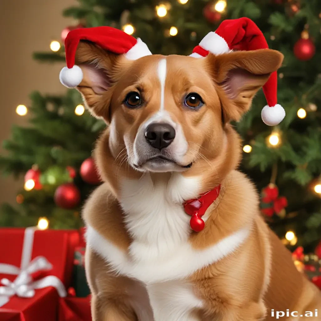 christmas dog backgrounds