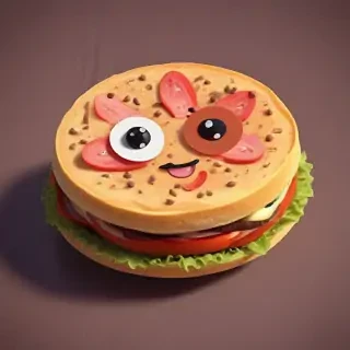 animated food