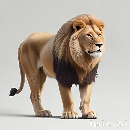 transparent lion