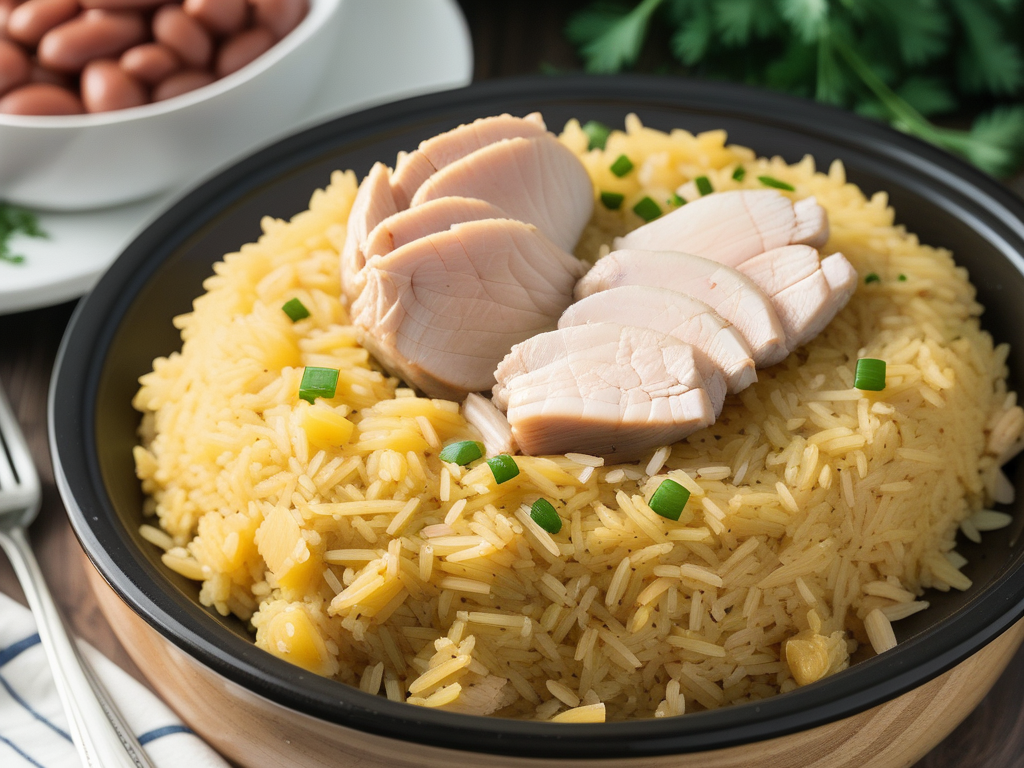 crock pot chicken yellow rice