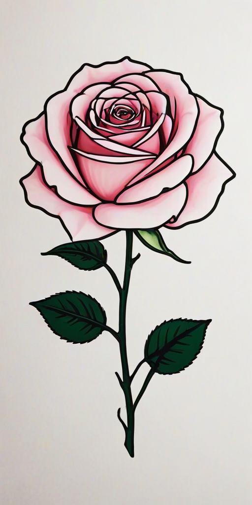 rose outline