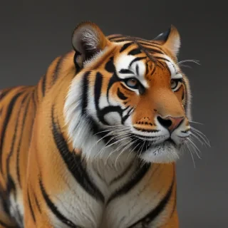 transparent tiger
