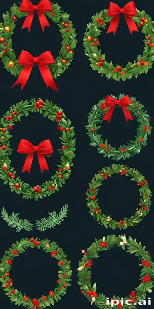 christmas wreath clip art
