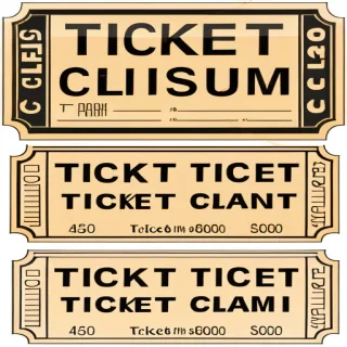 ticket clipart