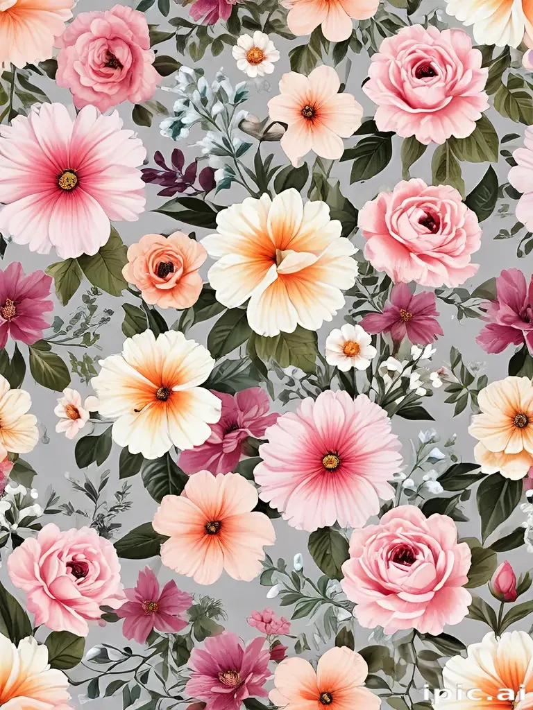 flowers clear background