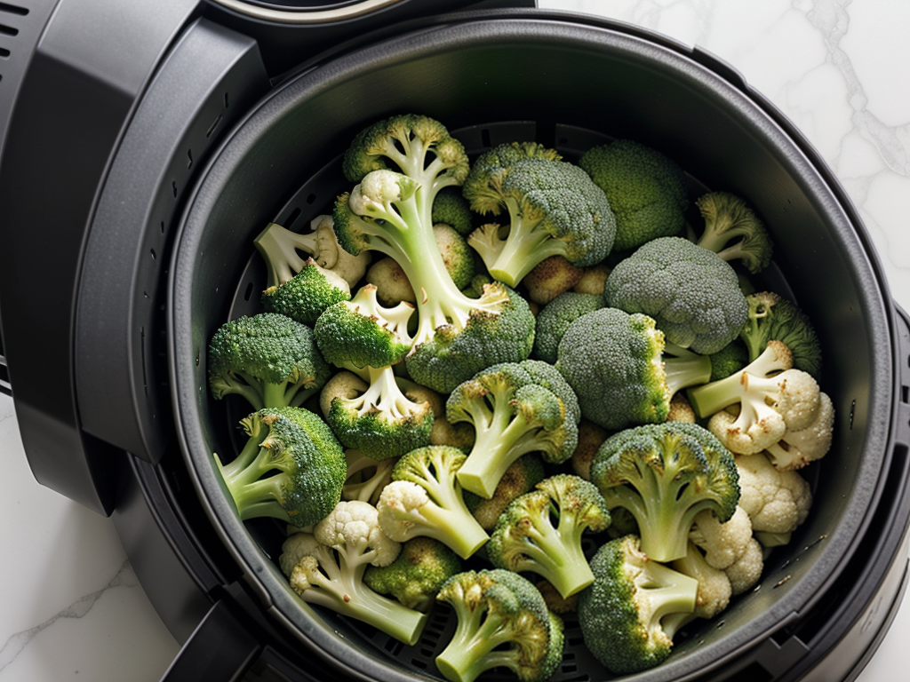 broccoli and cauliflower in air fryer