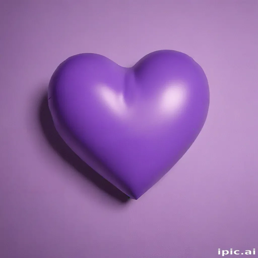 purple aesthetic heart