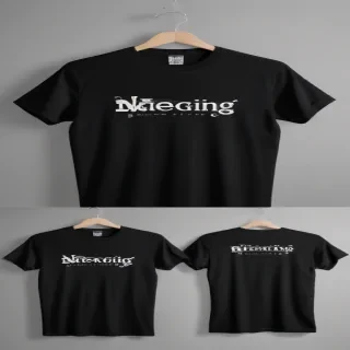 black tee shirt mockup