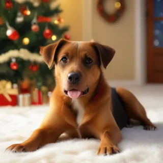 christmas dog backgrounds
