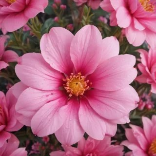 pink flower background