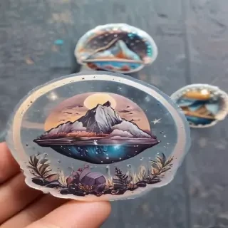 aesthetic transparent stickers
